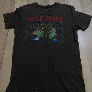 Vintage 80s Pink Floyd Shirt Mens XL Black 1987 Tour Band Concert Rare 2 Sided